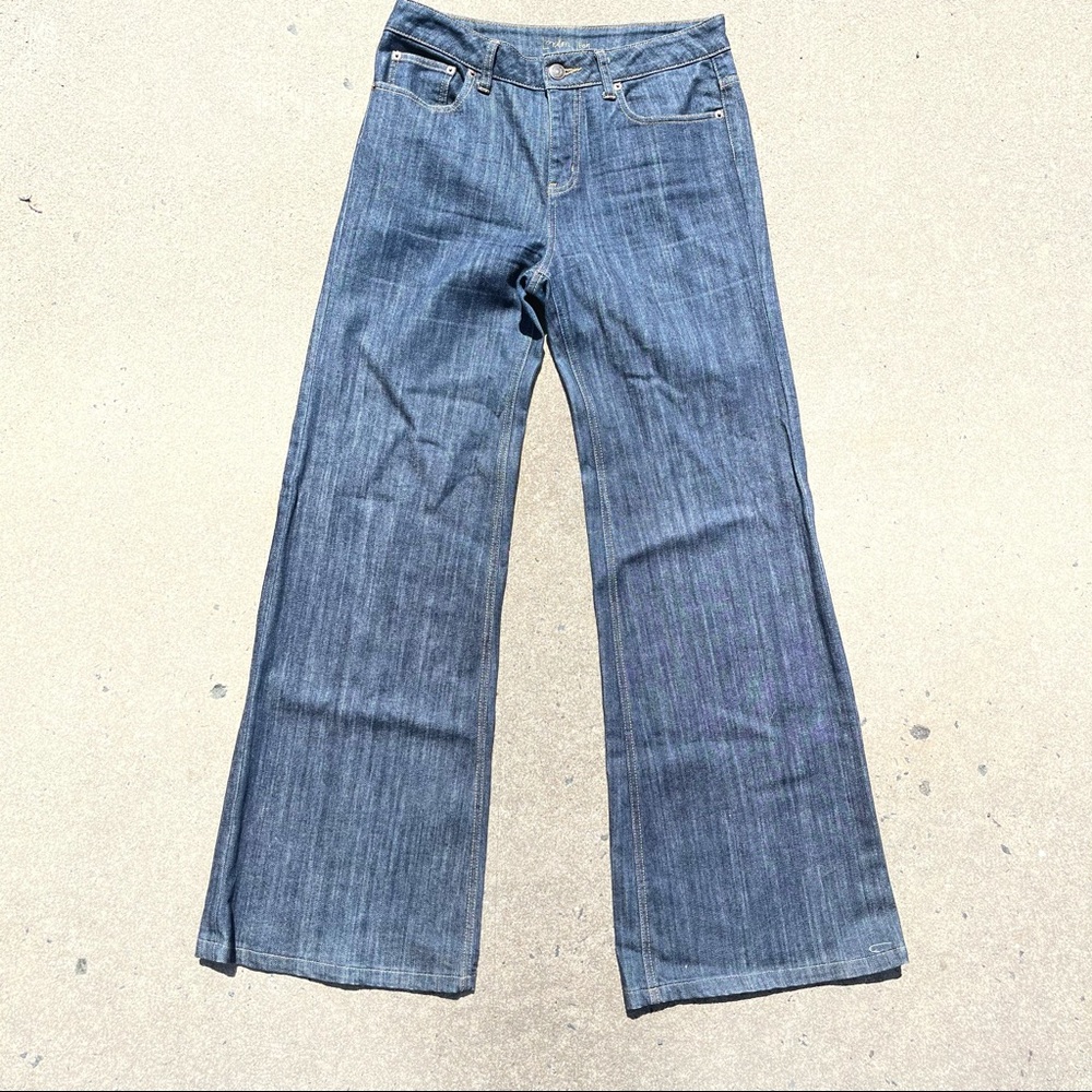 London Jean Dark Denim Flare Jeans Size 8